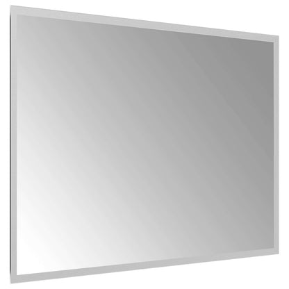 LED Bathroom Mirror Transparent 70 x 50 cm Tempered Glass