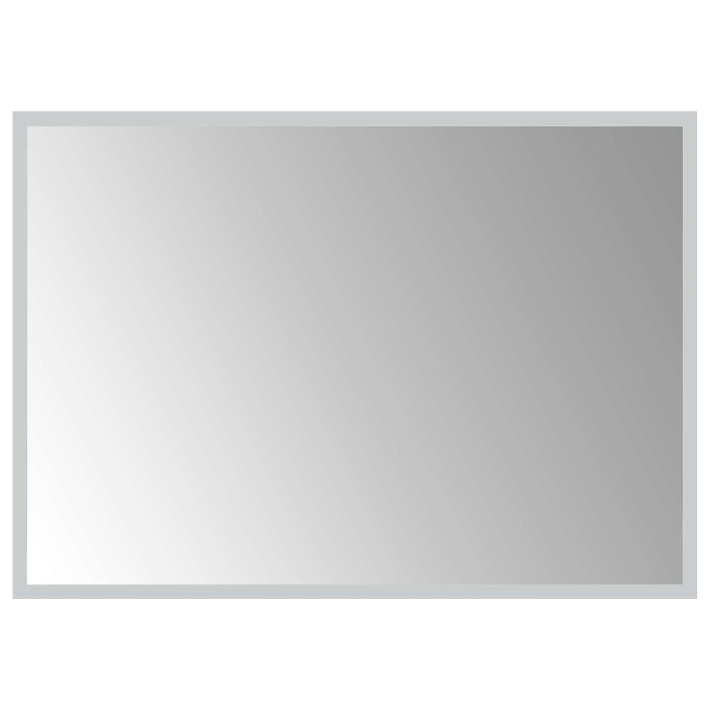 LED Bathroom Mirror Transparent 70 x 50 cm Tempered Glass