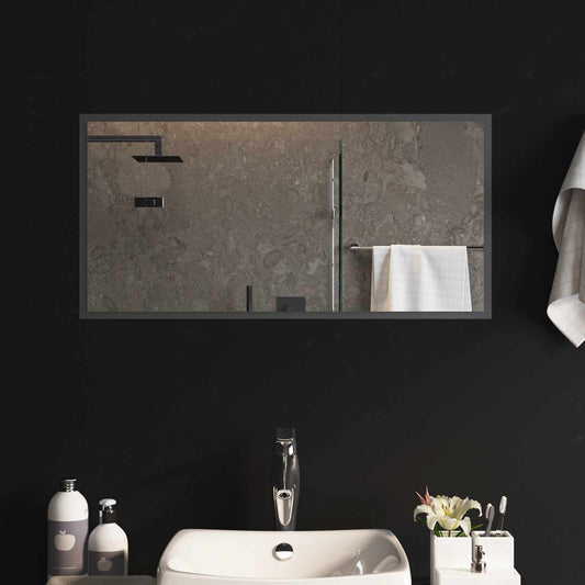 LED Bathroom Mirror Transparent 80 x 40 cm Tempered Glass