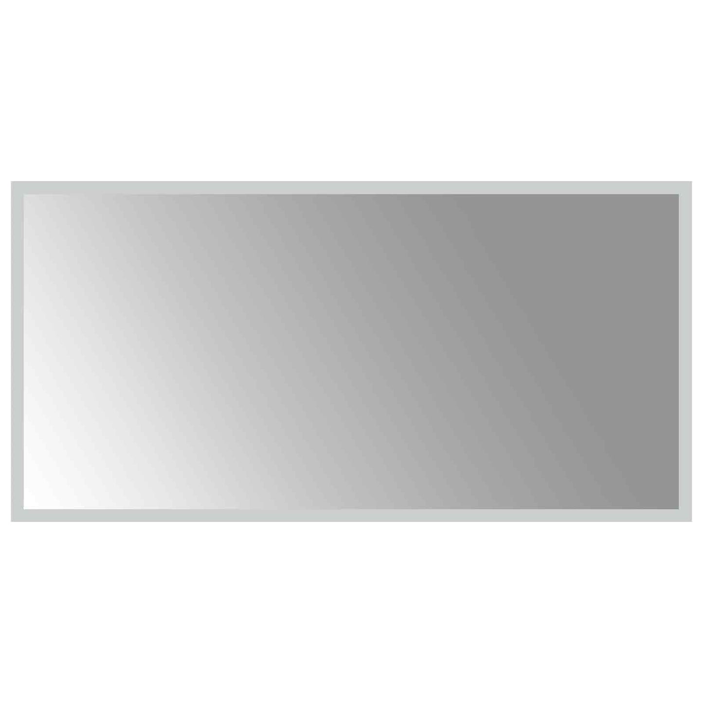 LED Bathroom Mirror Transparent 80 x 40 cm Tempered Glass