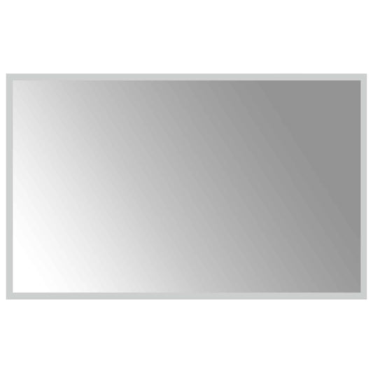 LED Bathroom Mirror Transparent 80 x 50 cm Tempered Glass