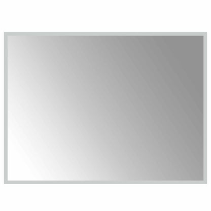 LED Bathroom Mirror Transparent 80 x 60 cm Tempered Glass