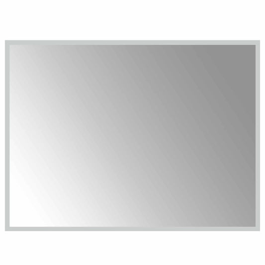 LED Bathroom Mirror Transparent 80 x 60 cm Tempered Glass