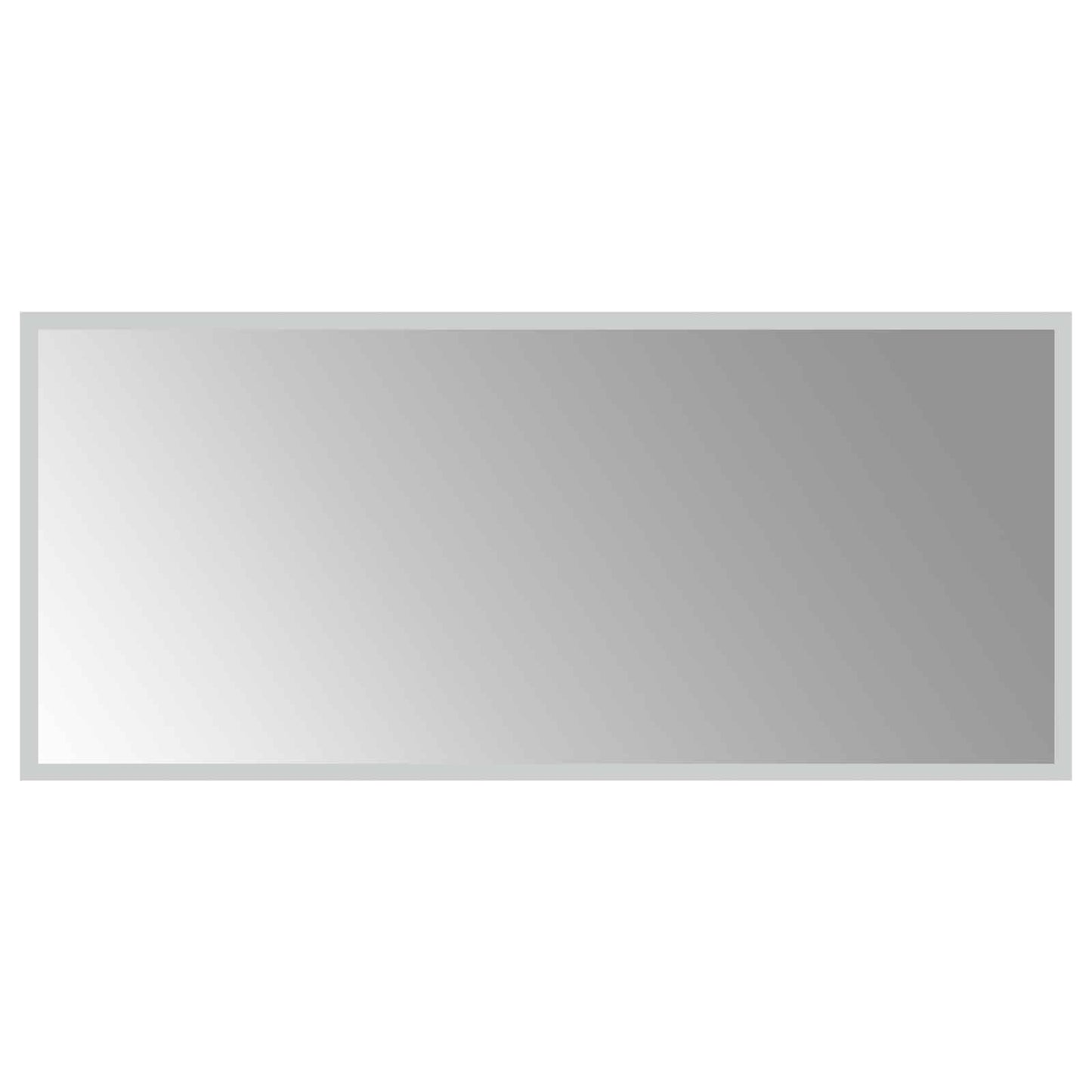 LED Bathroom Mirror Transparent 90 x 40 cm Tempered Glass