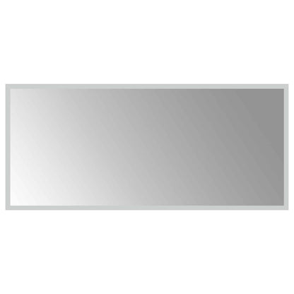 LED Bathroom Mirror Transparent 90 x 40 cm Tempered Glass