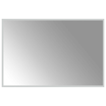 LED Bathroom Mirror Transparent 90 x 60 cm Tempered Glass