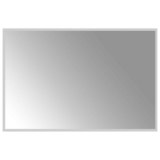 LED Bathroom Mirror Transparent 90 x 60 cm Tempered Glass