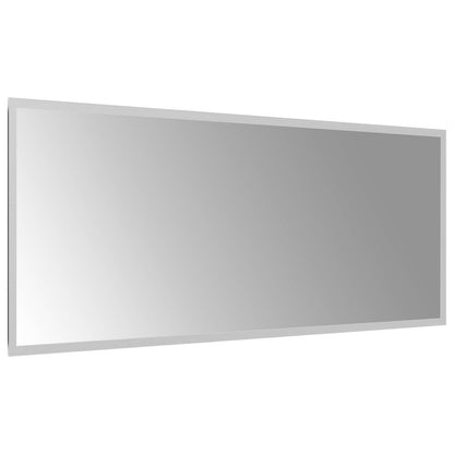 LED Bathroom Mirror Transparent 100 x 40 cm Tempered Glass