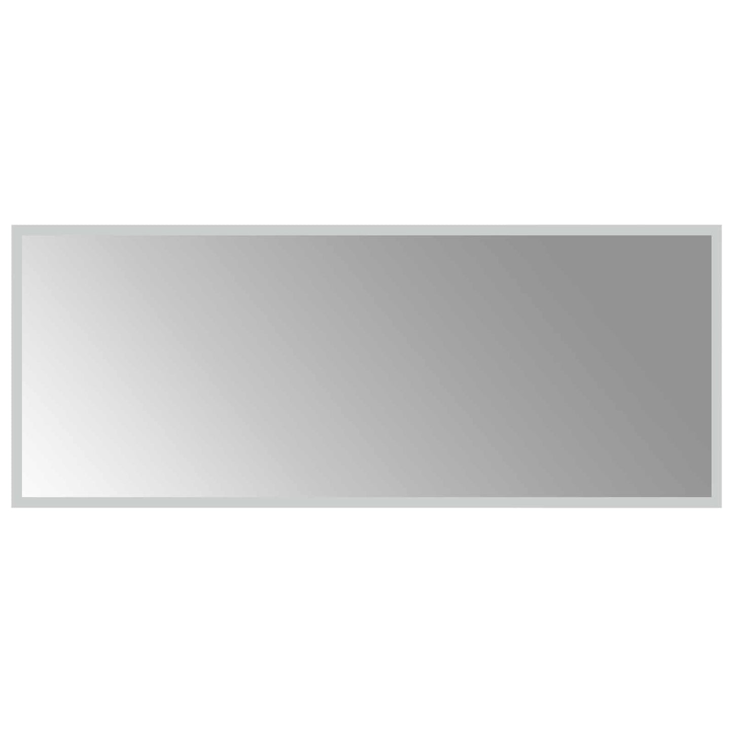 LED Bathroom Mirror Transparent 100 x 40 cm Tempered Glass