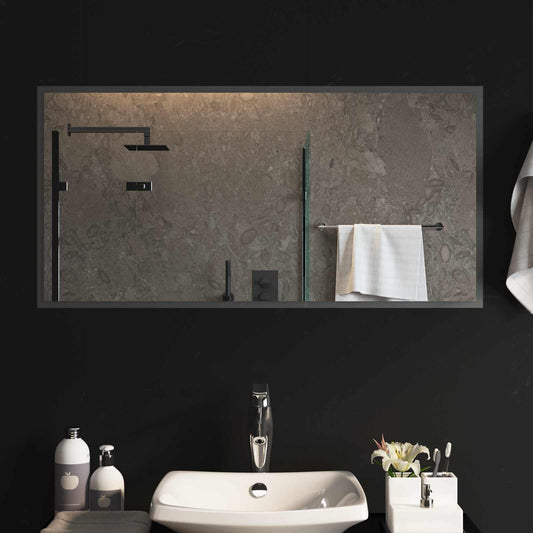 LED Bathroom Mirror Transparent 100 x 50 cm Tempered Glass