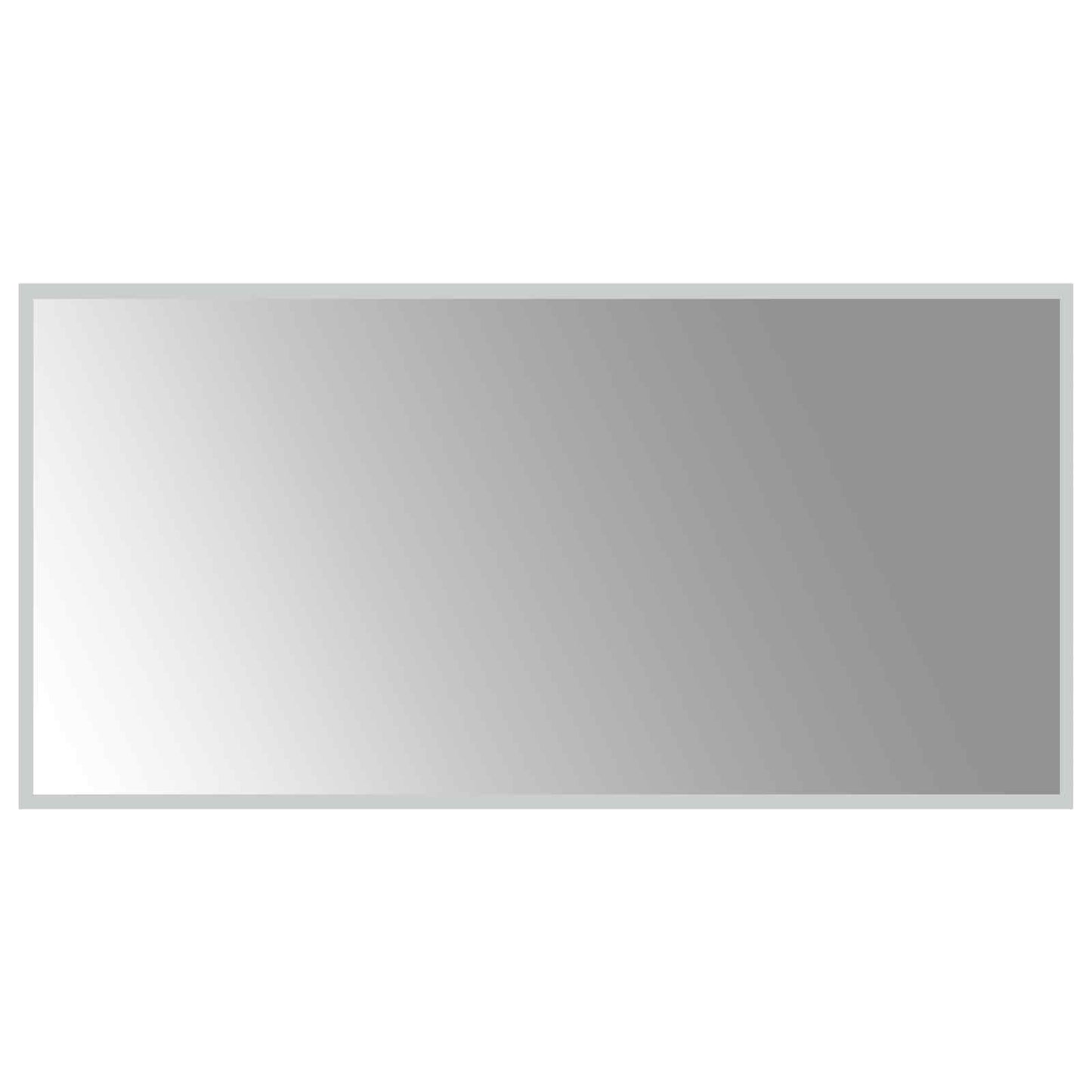 LED Bathroom Mirror Transparent 100 x 50 cm Tempered Glass