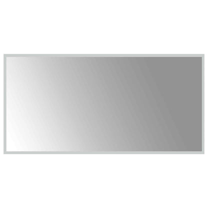 LED Bathroom Mirror Transparent 100 x 50 cm Tempered Glass