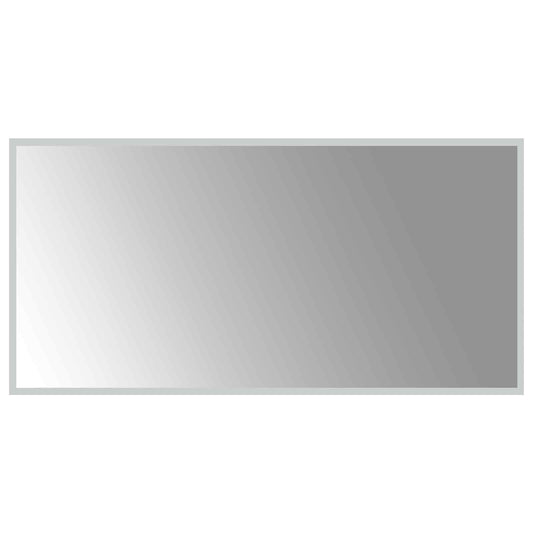 LED Bathroom Mirror Transparent 100 x 50 cm Tempered Glass