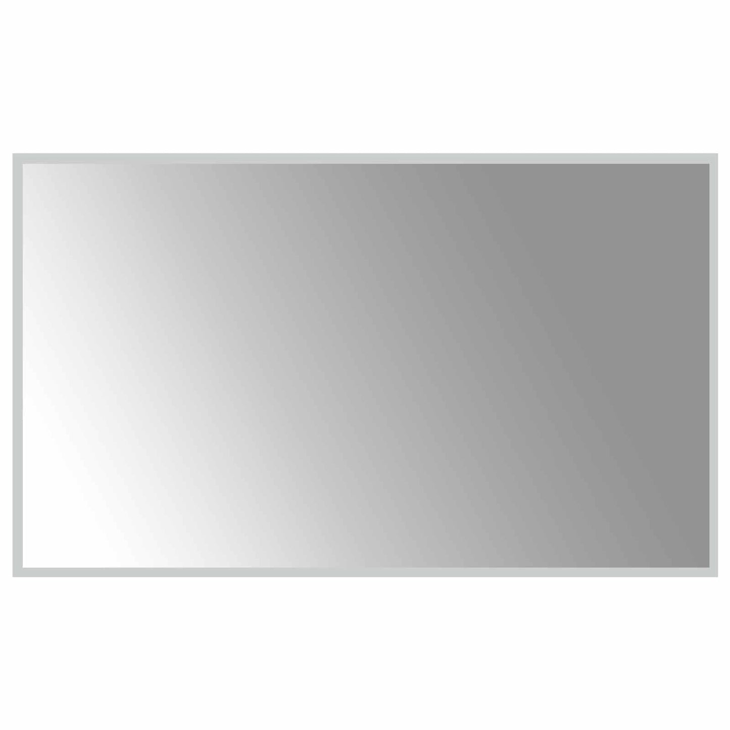 LED Bathroom Mirror Transparent 100 x 60 cm Tempered Glass