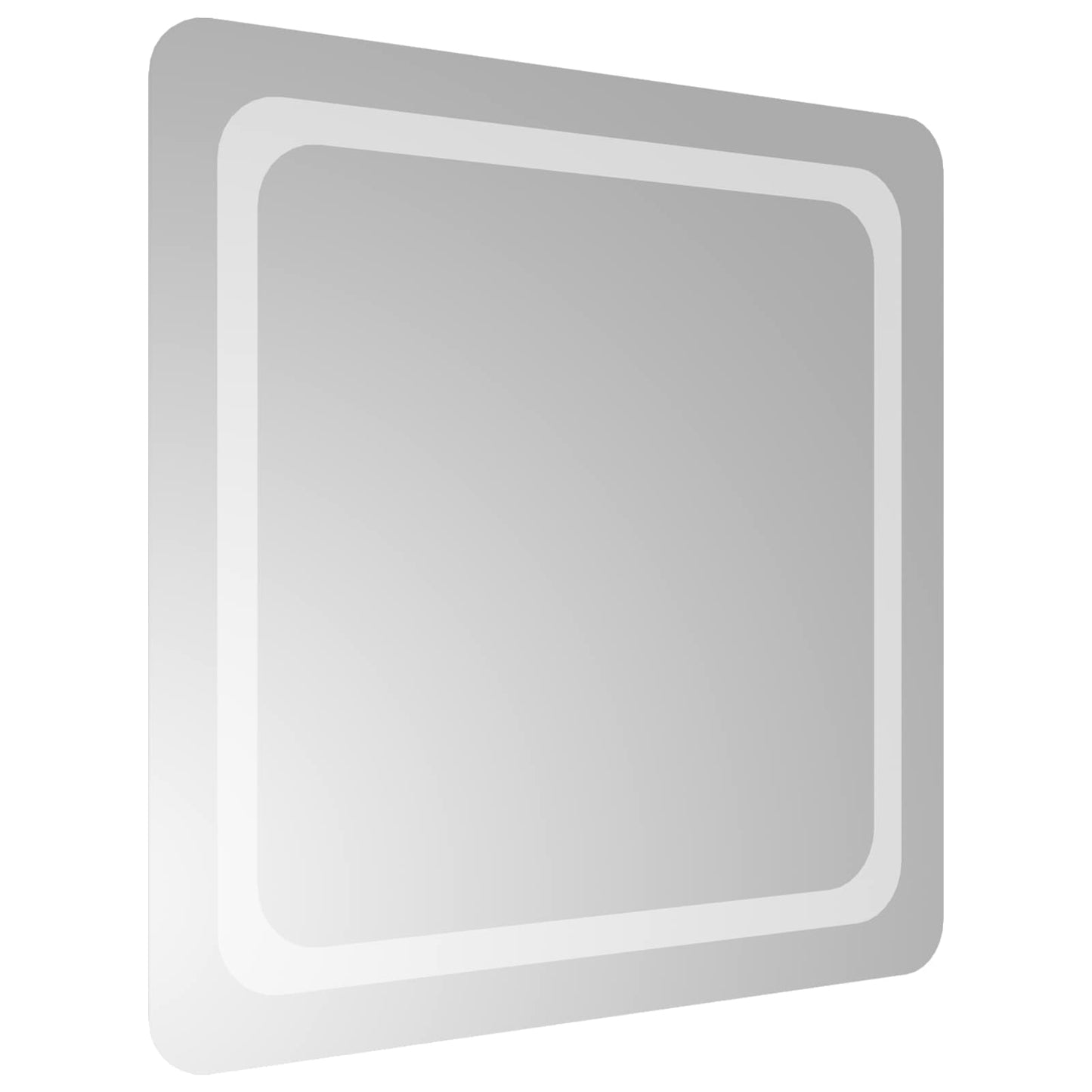 LED Bathroom Mirror Transparent 60 x 60 cm Tempered Glass