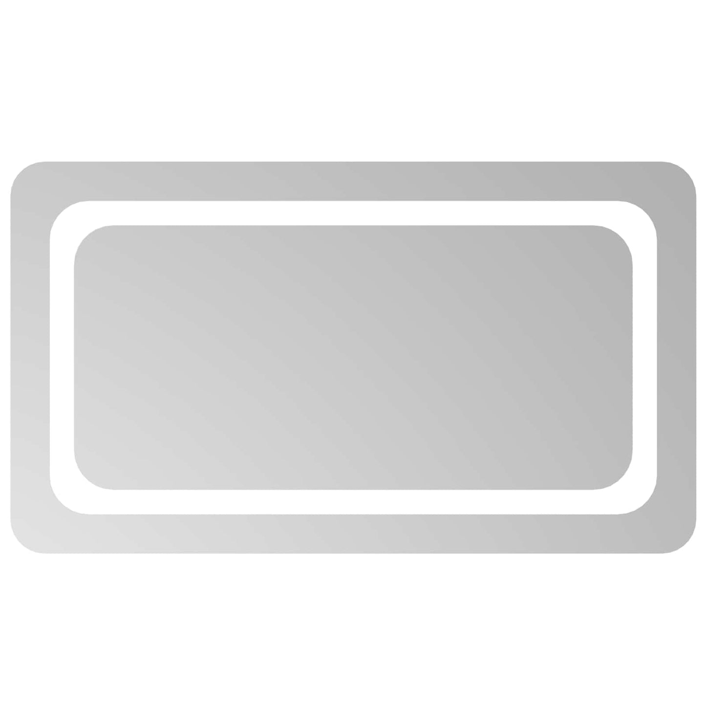 LED Bathroom Mirror Transparent 70 x 40 cm Tempered Glass