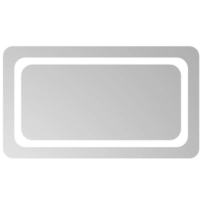 LED Bathroom Mirror Transparent 70 x 40 cm Tempered Glass