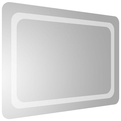 LED Bathroom Mirror Transparent 70 x 50 cm Tempered Glass