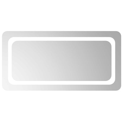 LED Bathroom Mirror Transparent 80 x 40 cm Tempered Glass