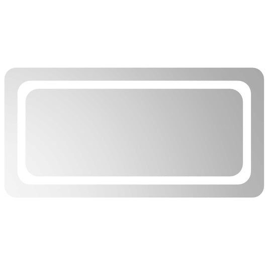 LED Bathroom Mirror Transparent 80 x 40 cm Tempered Glass