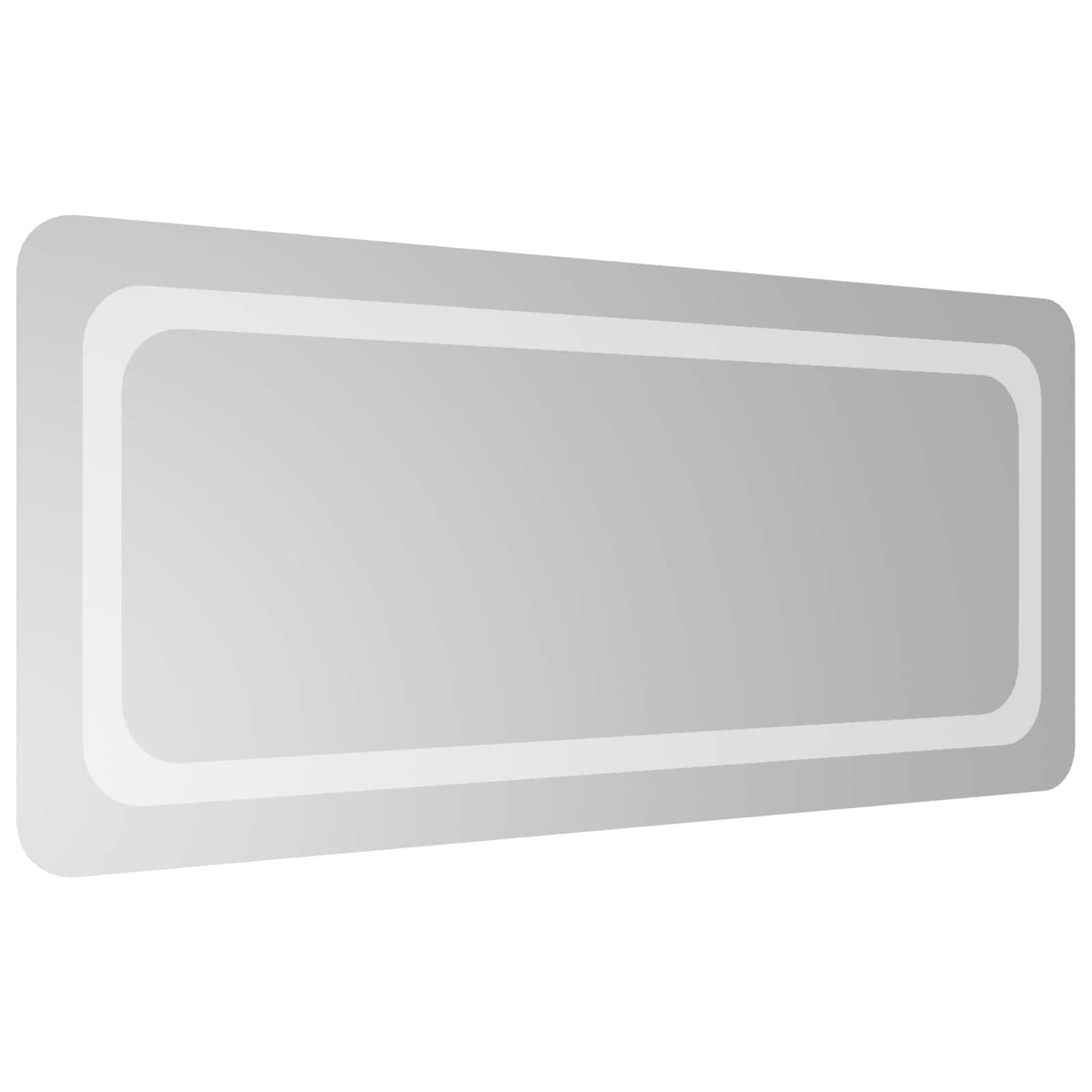 LED Bathroom Mirror Transparent 90 x 40 cm Tempered Glass