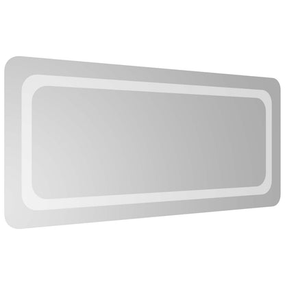 LED Bathroom Mirror Transparent 90 x 40 cm Tempered Glass