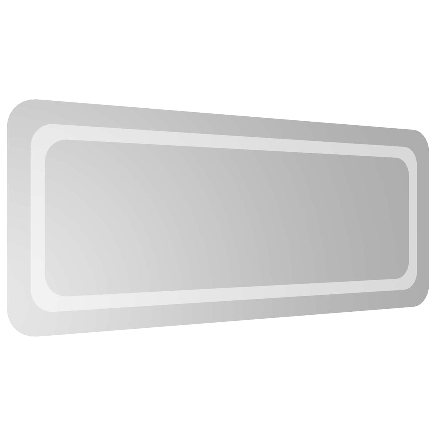 LED Bathroom Mirror Transparent 100 x 40 cm Tempered Glass