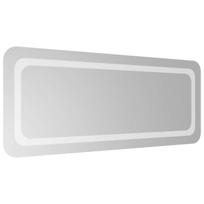 LED Bathroom Mirror Transparent 100 x 40 cm Tempered Glass
