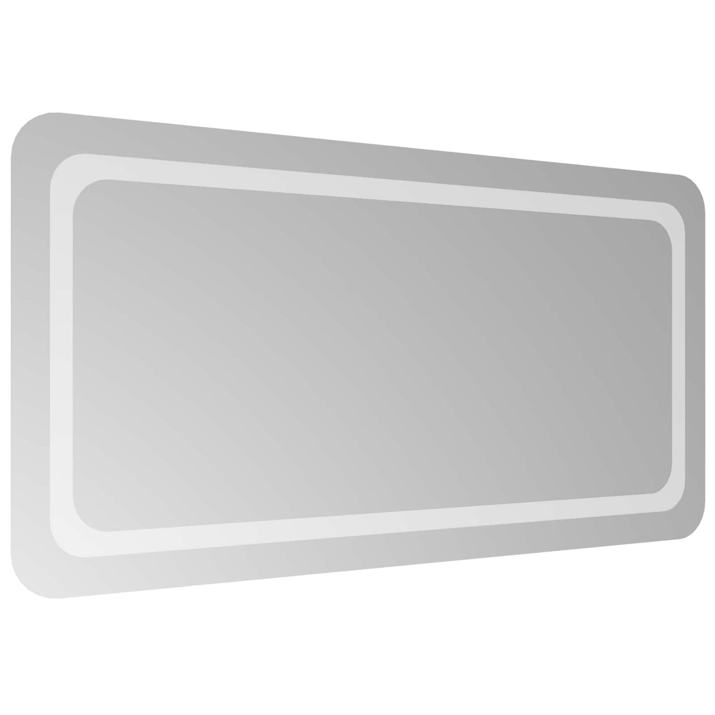 LED Bathroom Mirror Transparent 100 x 50 cm Tempered Glass