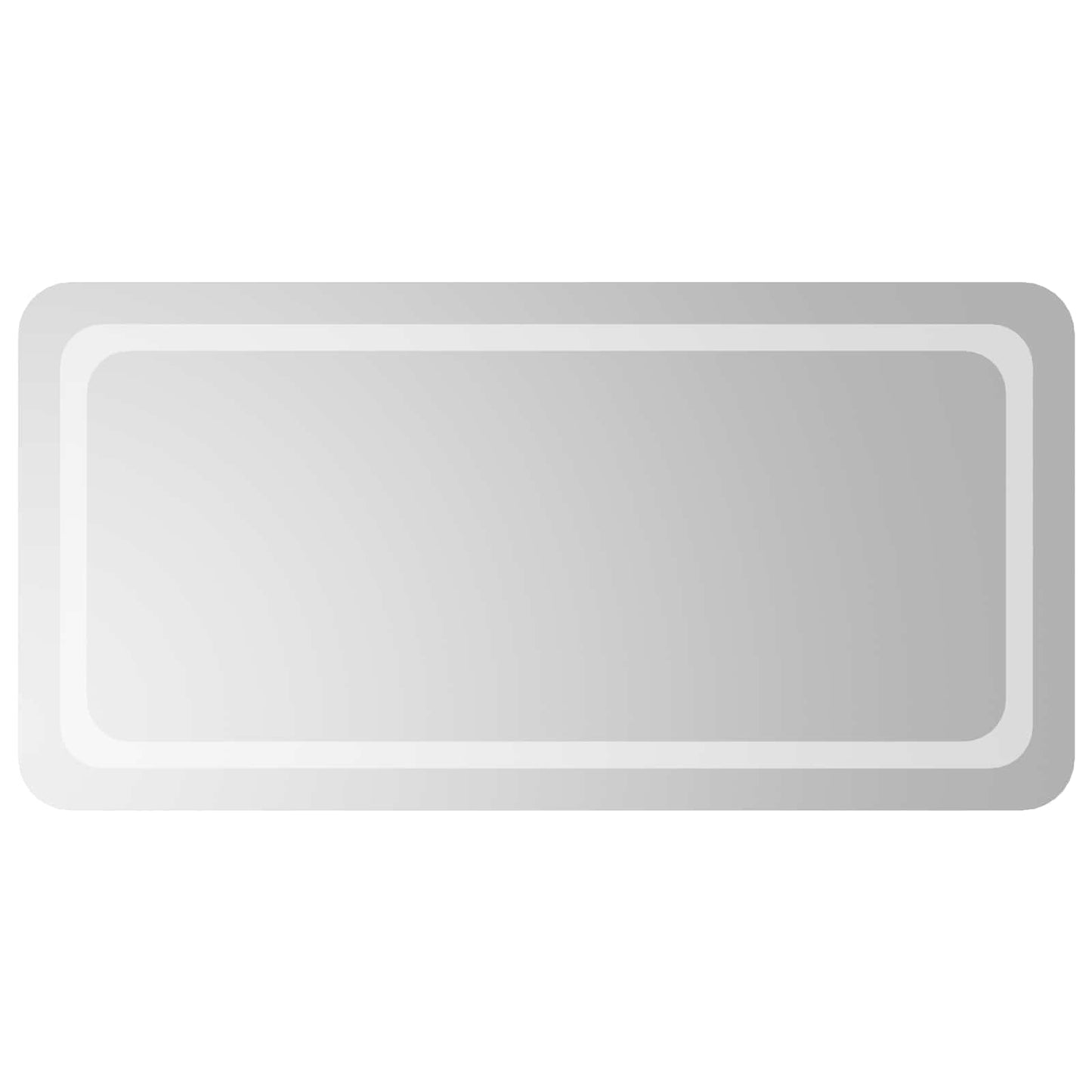 LED Bathroom Mirror Transparent 100 x 50 cm Tempered Glass