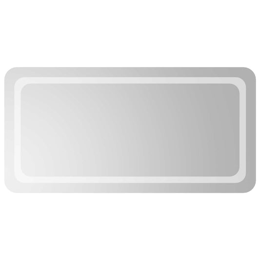 LED Bathroom Mirror Transparent 100 x 50 cm Tempered Glass