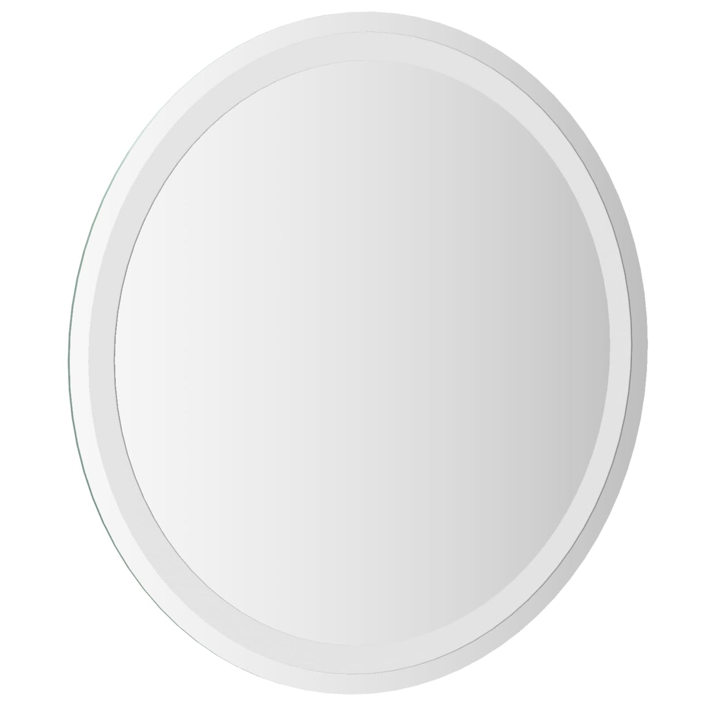 LED Bathroom Mirror Transparent Ø 60 cm Tempered Glass