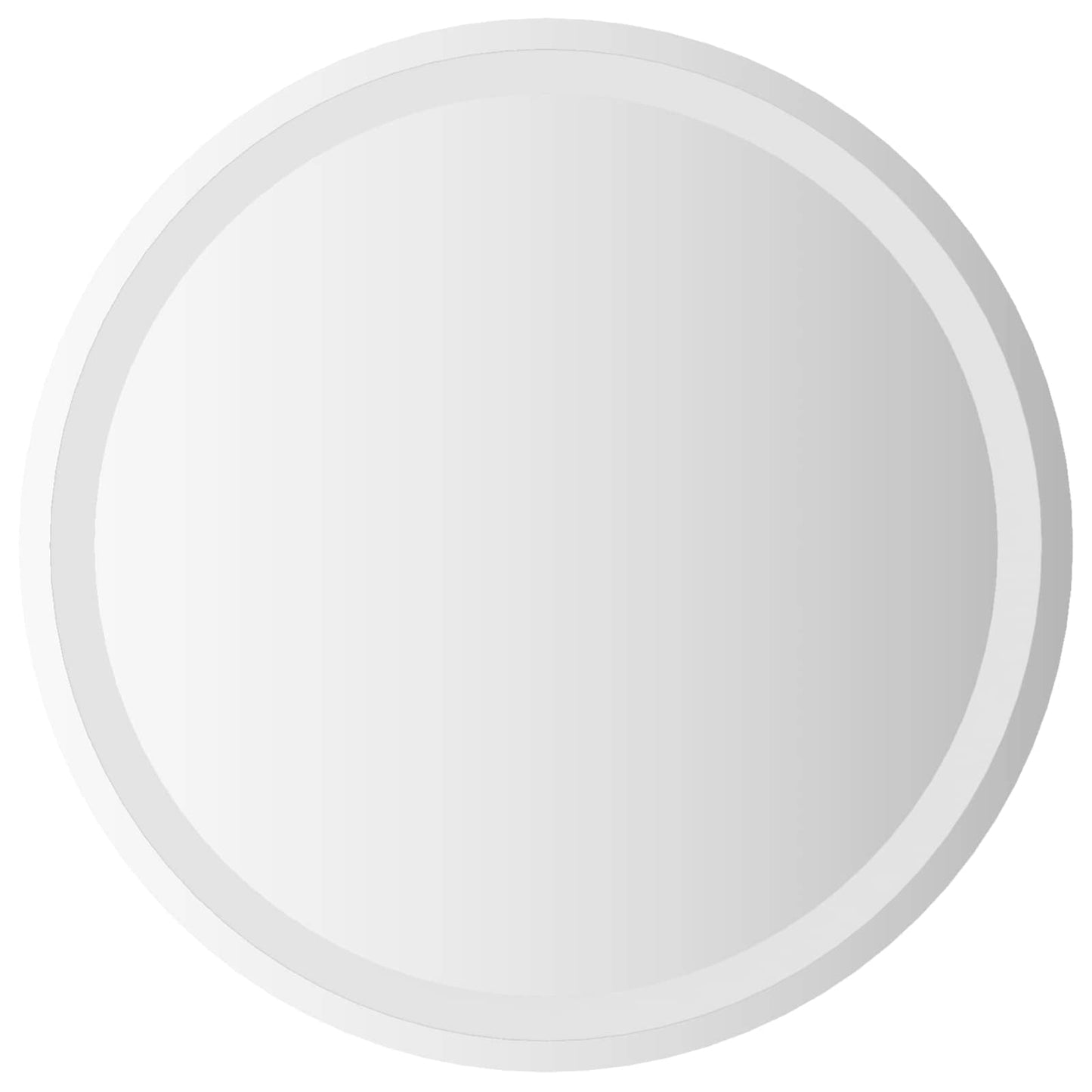 LED Bathroom Mirror Transparent Ø 60 cm Tempered Glass