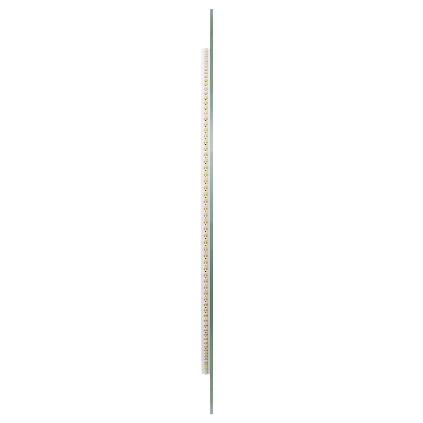 LED Bathroom Mirror Transparent Ø 60 cm Tempered Glass