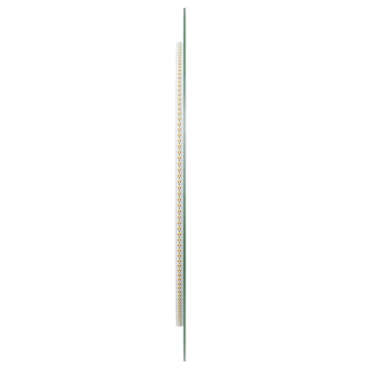 LED Bathroom Mirror Transparent Ø 60 cm Tempered Glass
