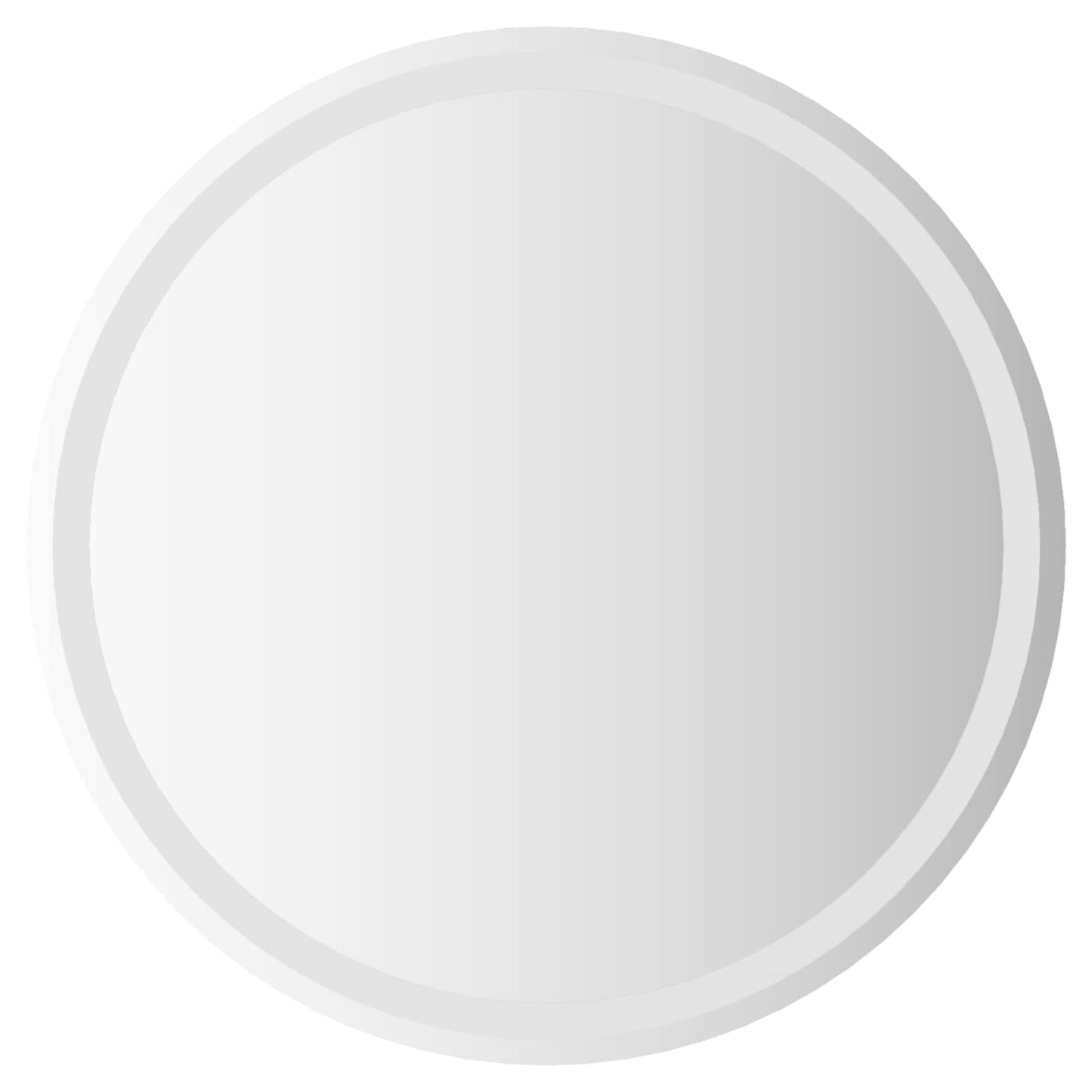 LED Bathroom Mirror Transparent Ø 70 cm Tempered Glass