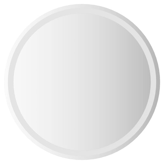 LED Bathroom Mirror Transparent Ø 70 cm Tempered Glass