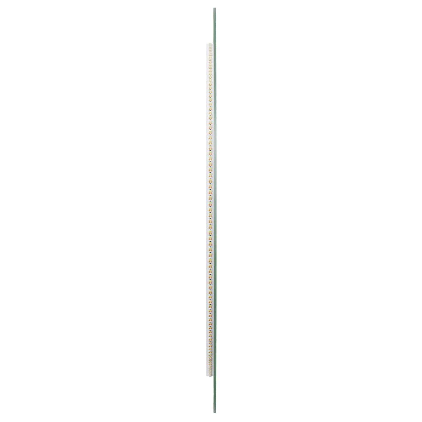 LED Bathroom Mirror Transparent Ø 70 cm Tempered Glass