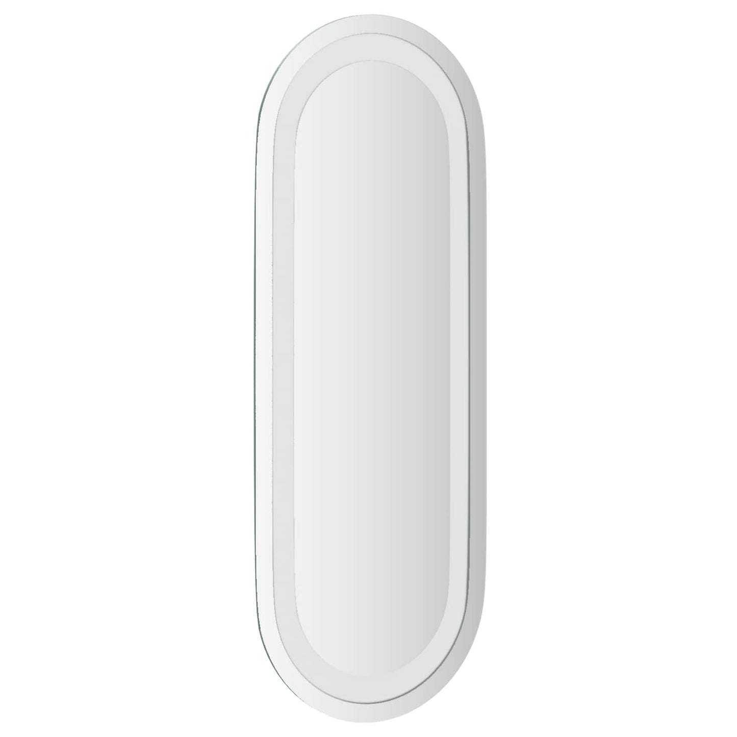 LED Bathroom Mirror Transparent 40 x 15 cm Tempered Glass