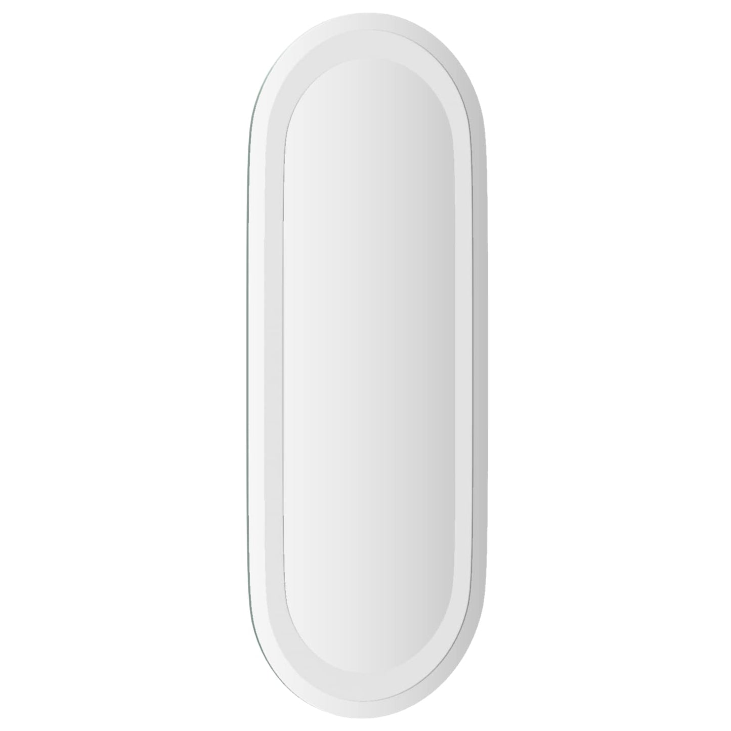 LED Bathroom Mirror Transparent 50 x 20 cm Tempered Glass