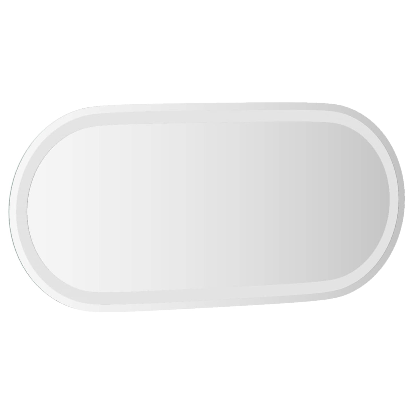 LED Bathroom Mirror Transparent 80 x 35 cm Tempered Glass
