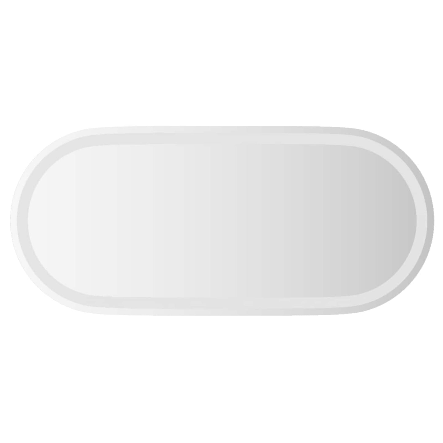 LED Bathroom Mirror Transparent 80 x 35 cm Tempered Glass