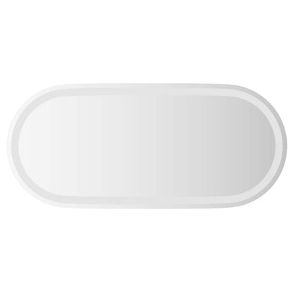 LED Bathroom Mirror Transparent 80 x 35 cm Tempered Glass