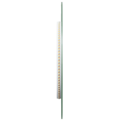 LED Bathroom Mirror Transparent 80 x 35 cm Tempered Glass