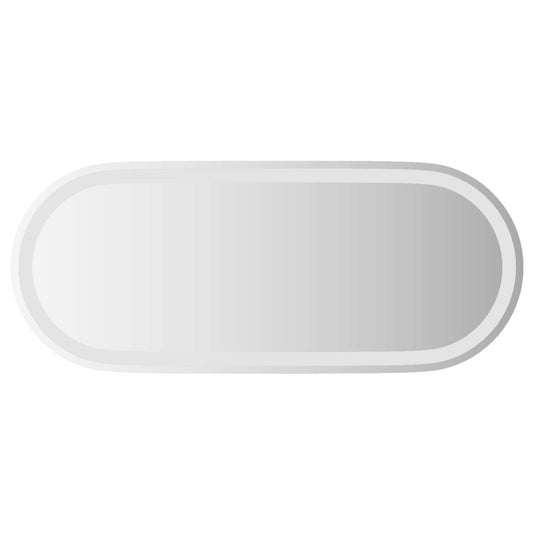 LED Bathroom Mirror Transparent 90 x 40 cm Tempered Glass