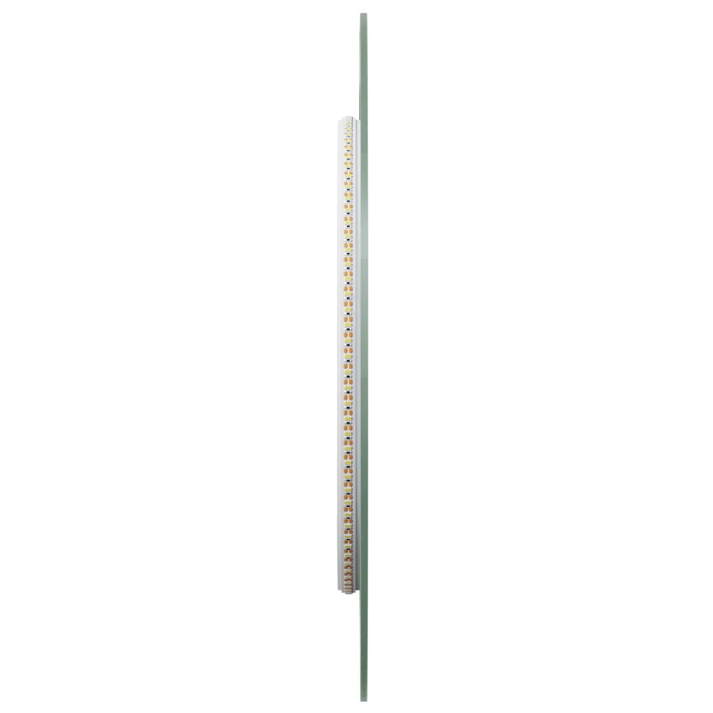 LED Bathroom Mirror Transparent 90 x 40 cm Tempered Glass