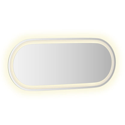 LED Bathroom Mirror Transparent 90 x 40 cm Tempered Glass