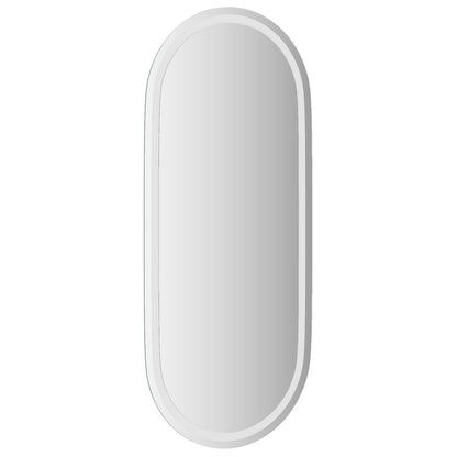 LED Bathroom Mirror Transparent 100 x 45 cm Tempered Glass