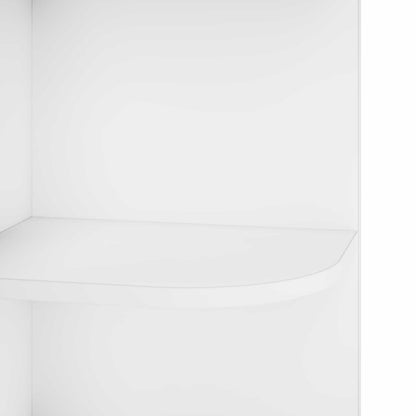 Corner Shelf 5-Tier 41.5 x 41.5 x 178 cm Engineered Wood White