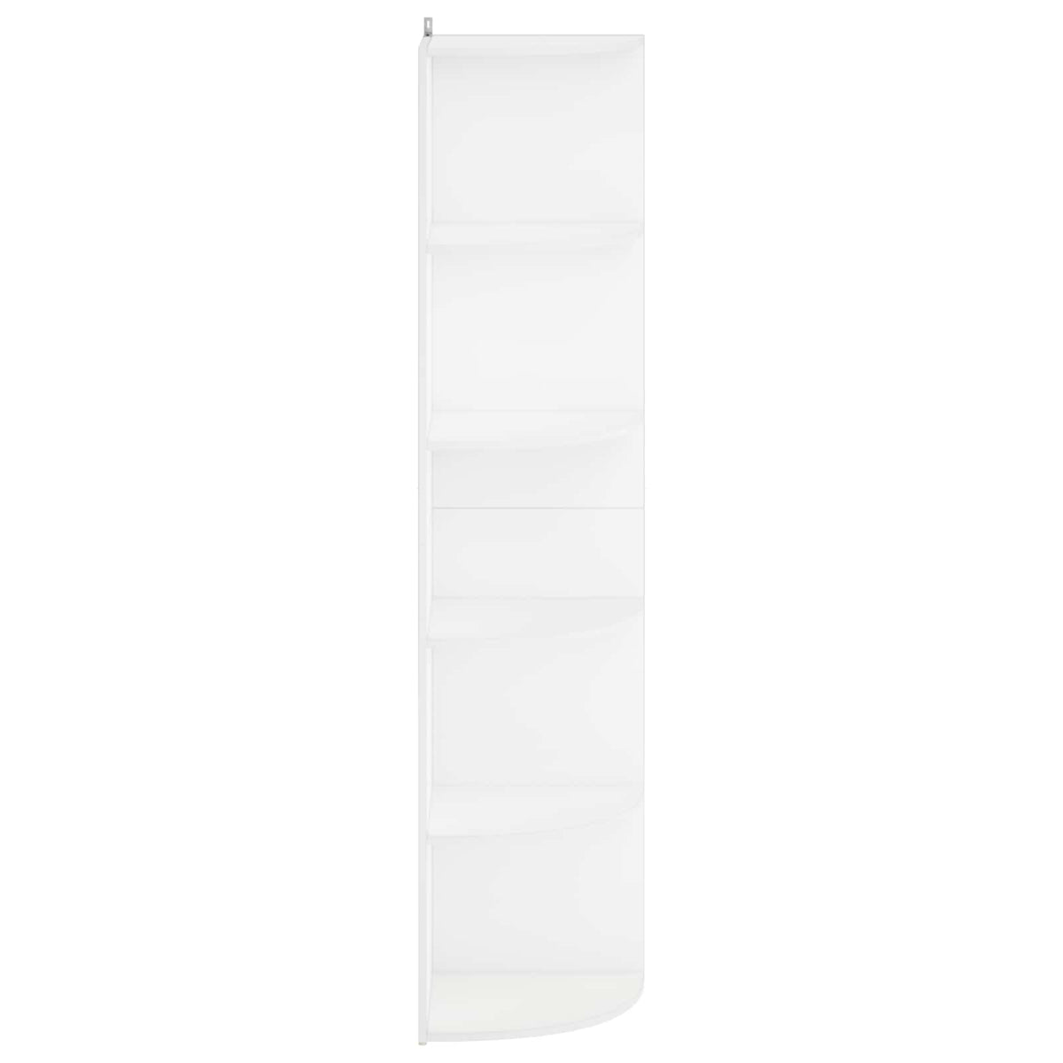 Corner Shelf 5-Tier 41.5 x 41.5 x 178 cm Engineered Wood White